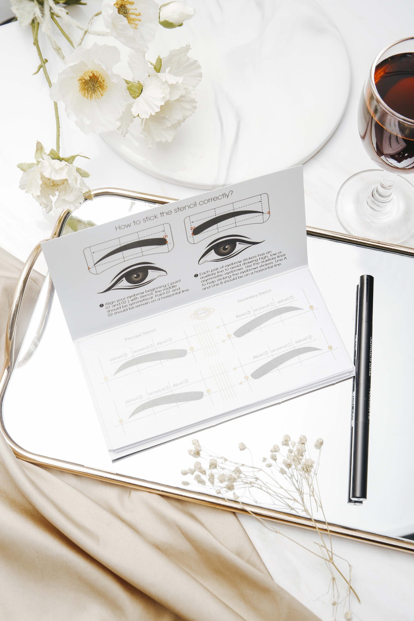 HIME SAMA EYEBROW STENCIL SET 3