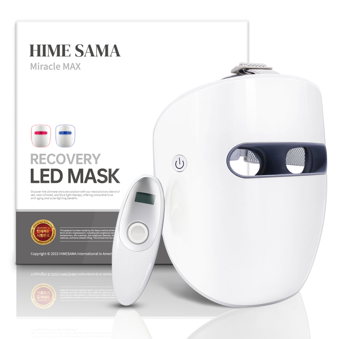 HIME SAMA Masque facial à LED, dispositif de thérapie par la lumière photonique pour le visage (Miracle MAX)
