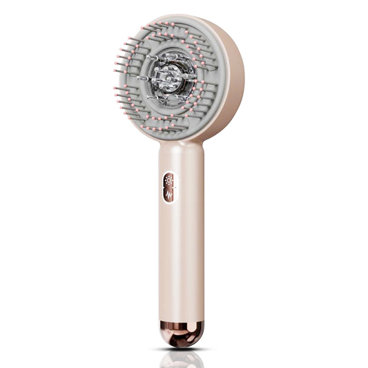 HIME SAMA LED Red Light Massage Comb – Red Light Therapy Hair Brush & Scalp Massager, 3 in 1 with EMS & Vibration, Rechargeable Head Massage Tool for Home Use