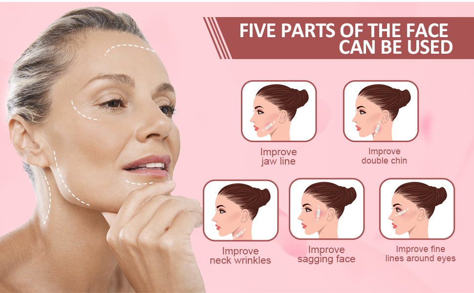【Face Lift Tape】, DOKONIMO Instant Face Lifting sticker, Invisible Wrinkles Lift Patch for Neck and Face Lifting, High Elasticity Waterproof Makeup Tool Lifting Saggy Skin(40PCS)