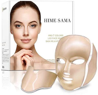 HIME SAMA 7 Color LED Mask Light Therapy Facial Skin Care Mask